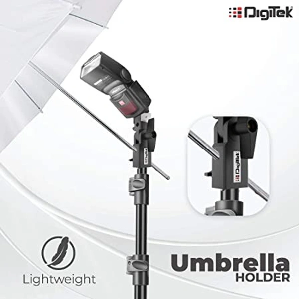 Digitek Heavy Duty Metal Umbrella Clamp with Hotshoes Mount (DMUC-001)